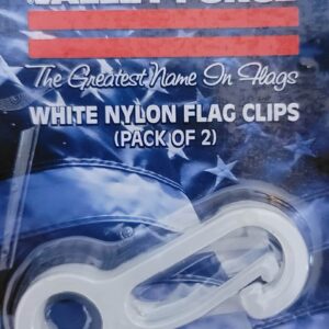 Flag Pole Clips 2 to a Package 2 Sets Nylon