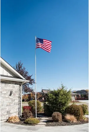 20' Titan Super Heavy Telescoping Aluminum Flagpole Kit
