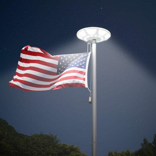Super Bright Telepole 266 LED Solar Flagpole Light - Image 3