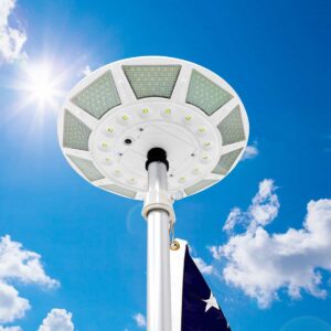 Super Bright Telepole 266 LED Solar Flagpole Light