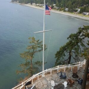 25' Foot Tapered Aluminum Nautical Flagpole