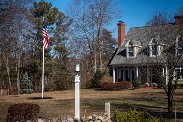 aura house flag pole display Bob's Flagpoles
