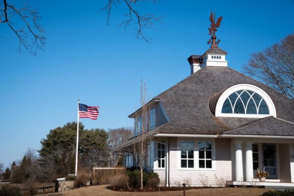 Bob's Flagpoles at aura house