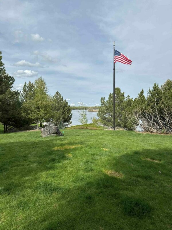 30' Commercial Tapered Flagpole Internal Halyard, Hand Crank
