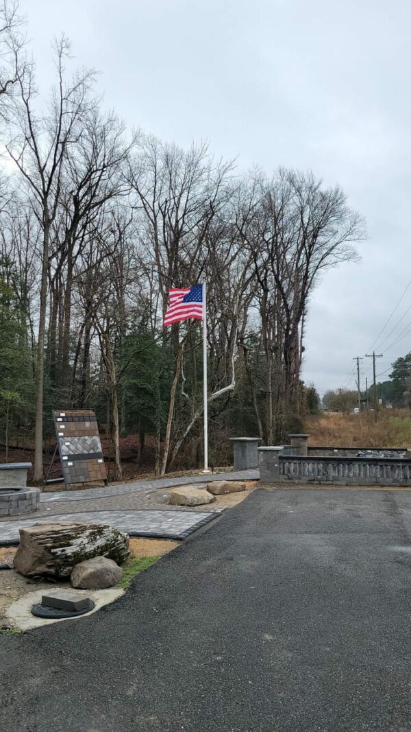 20' USA MADE High Wind One Piece Aluminum Internal Halyard, Tapered Flag Pole Commercial Grade - Image 2