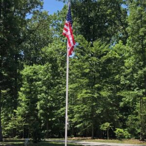 20' High Wind Tapered Aluminum Flagpole 3" Base Commercial Grade