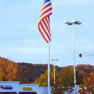 30' High Wind Tapered Aluminum Flag Pole Commercial Grade