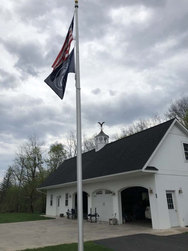 35' High Wind Concord American One Piece Aluminum Tapered Flag Pole Commercial Grade - Image 2
