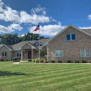 Titan 25' with 5'X8' Flag - Super Heavy High Wind 12 Gauge Aluminum Telescoping Flagpole