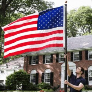 Easily Installed No Ropes Made for your Home Lite Weight Affordable Elite Telescoping Flagpole Series 20' and 25'