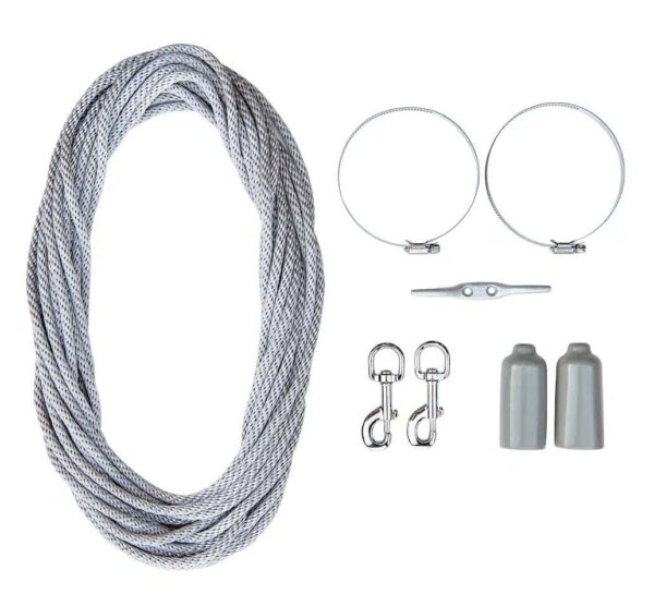 titan rope conversion silver rope from Bob's Flagpoles