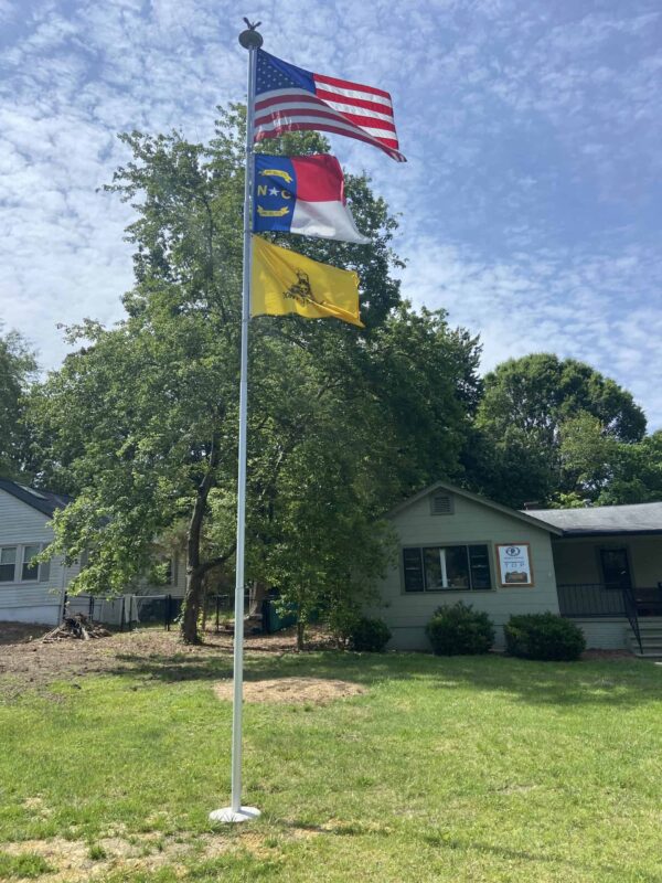 Fly Three Flags on Your 25' Titan Flagpole. Easily Installed. Choose Color to Match Pole - Image 4