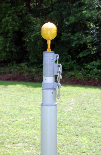 25' Super Heavy High Wind 12 Gauge Titan Aluminum Telescoping Flagpole - Image 9