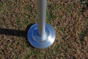 Aluminum Heavy Duty Flagpole Flash Collar for 2" OD Poles