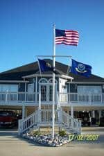 35' Foot Tapered Aluminum Nautical Flagpole