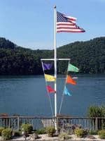 25' Foot Tapered Aluminum Nautical Flagpole - Image 3