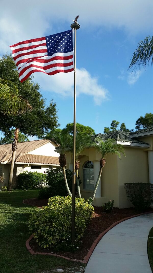 Titan Complete Flagpole Packages With Solar Light Several Sizes USA Made Fast Free Delivery - Image 2