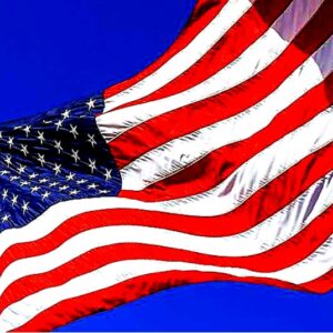 American Made US American Flags Sewn and Embroidered Nylon