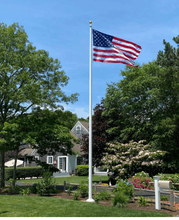 No Cables or Ropes Showing Severe Weather ZEUS Fiberglass Flagpoles