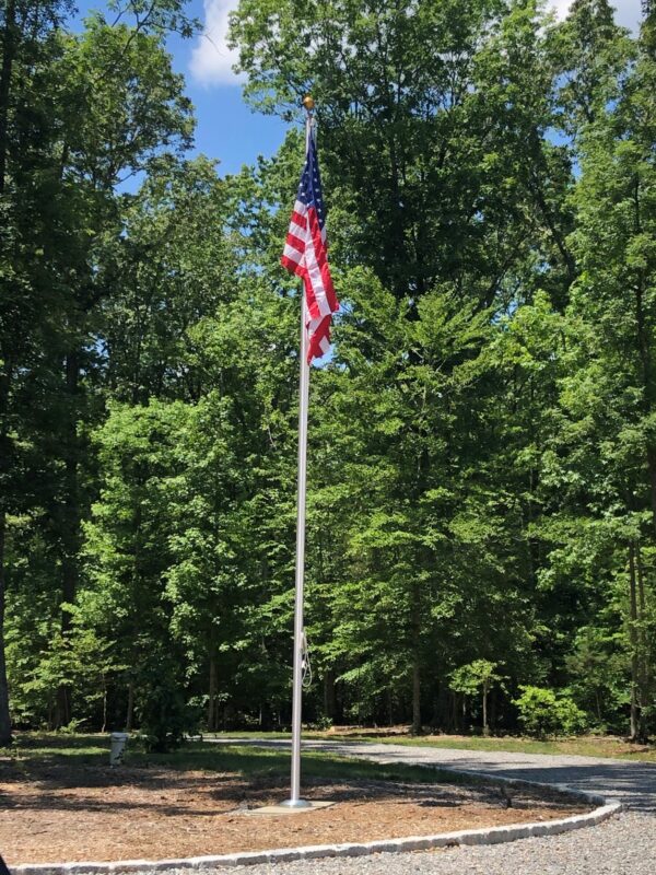 20' Extreme High Wind Tapered Aluminum Flagpole Commercial Grade 5" Base with 4X6 USA Flag