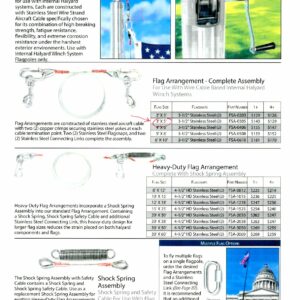 Add A Second Flag to Your Concord Stainless Steel Internal Halyard Flagpole