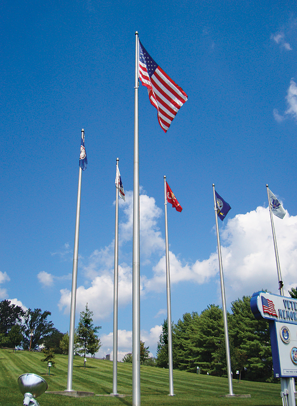 25' Super Heavy High Wind 12 Gauge Titan Aluminum Telescoping Flagpole