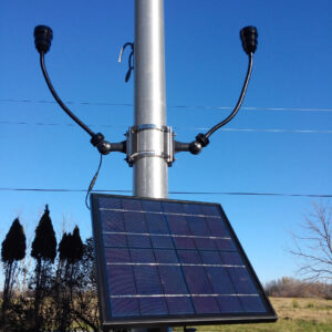 Solar Flagpole Super Lighting Kit High End Commercial CREE Bullhorn