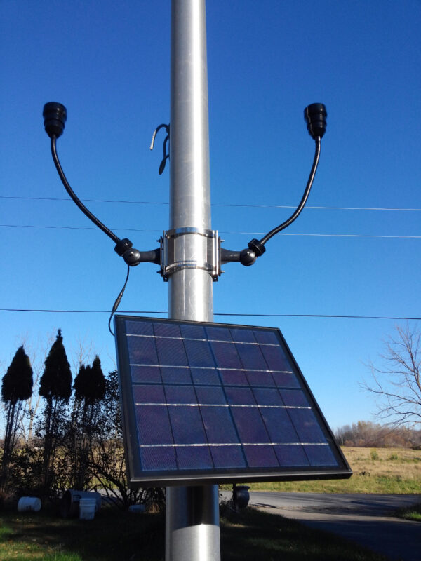 Solar Flagpole Super Lighting Kit High End Commercial CREE Bullhorn