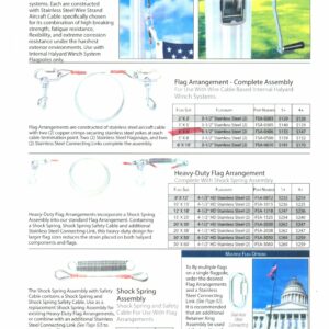 Add A 4X6 Second Flag to Your Concord Stainless Steel Internal Halyard Flagpole
