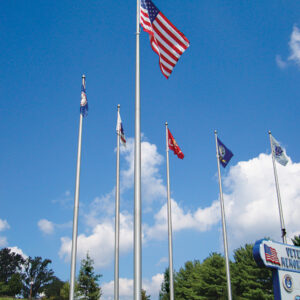 Bob's Internal Winch Wire Halyard Titan Series Flagpoles