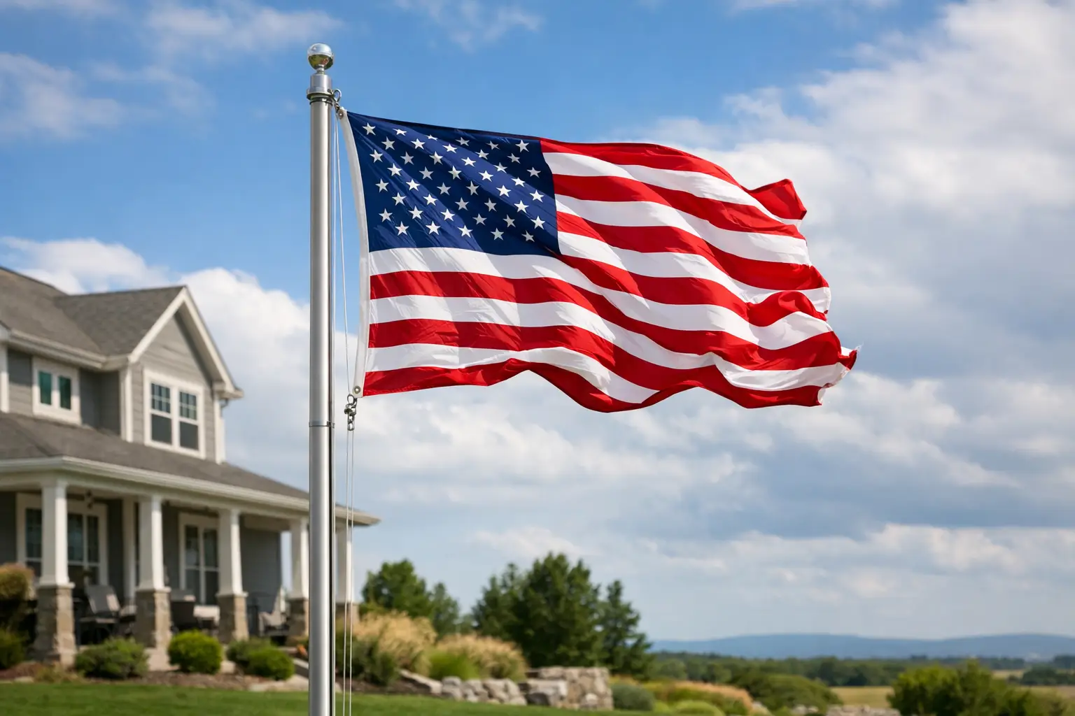 Choosing a High Wind Residential Flagpole