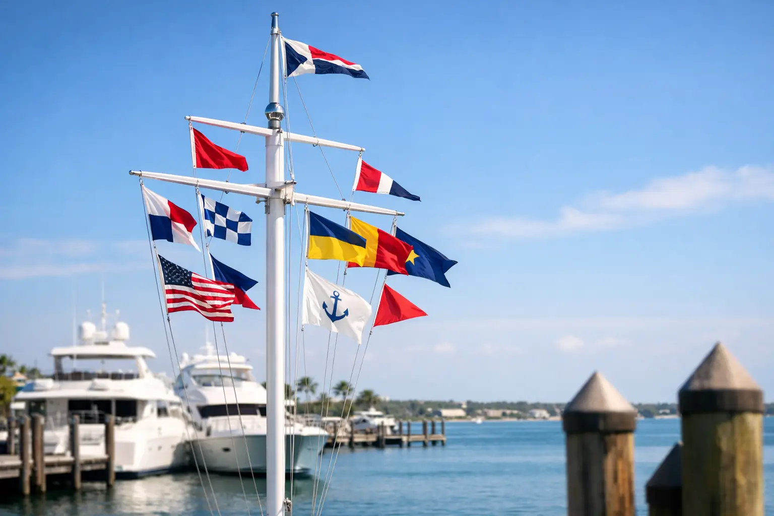 Choosing a Nautical Flagpole for Yacht Club