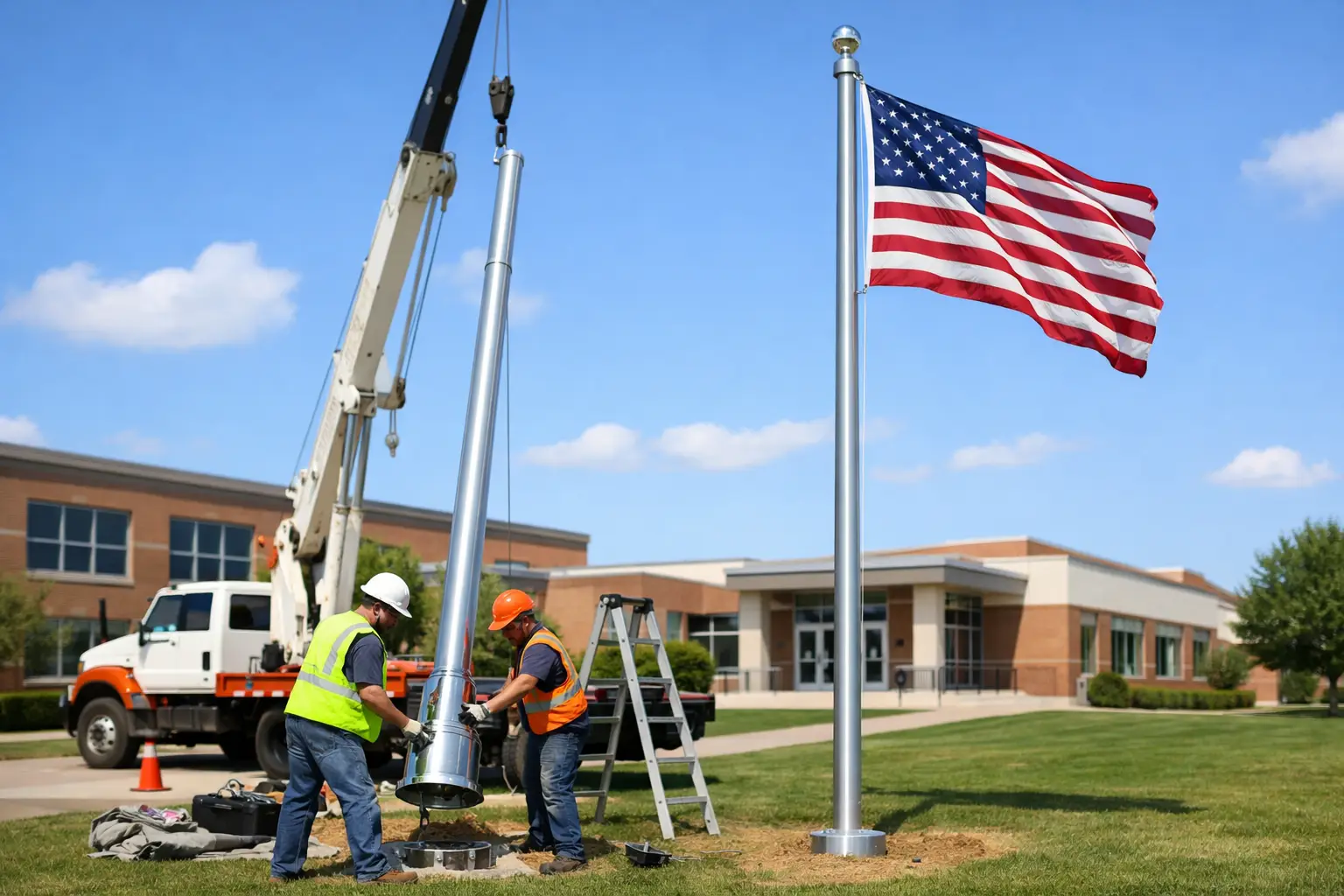 School Flagpole Replacement Guide