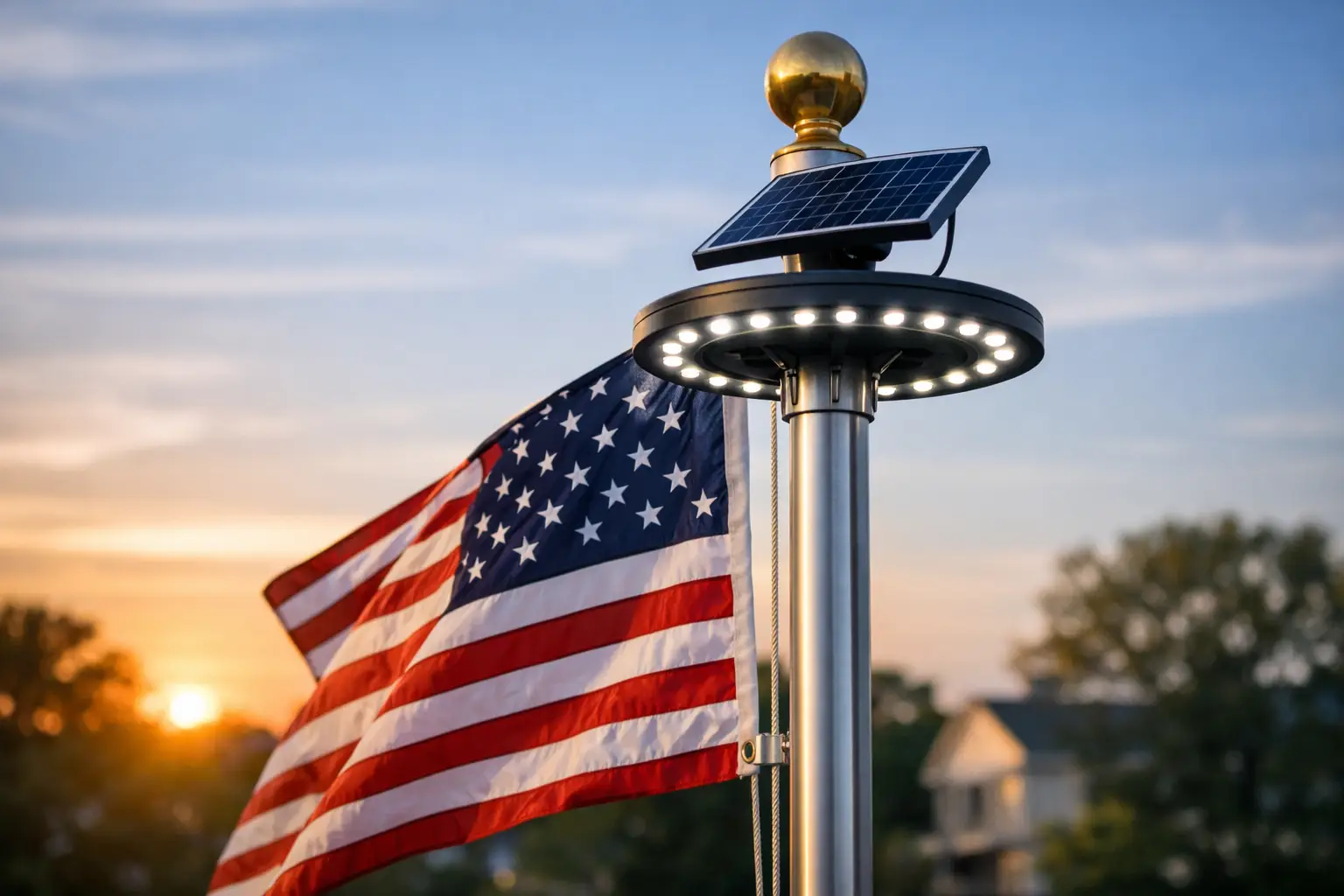Solar Flagpole Light Installation Done Right