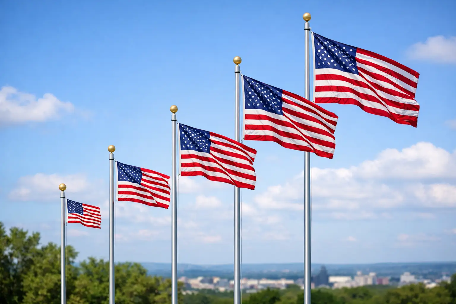 American Flag Size Guide by Pole Height