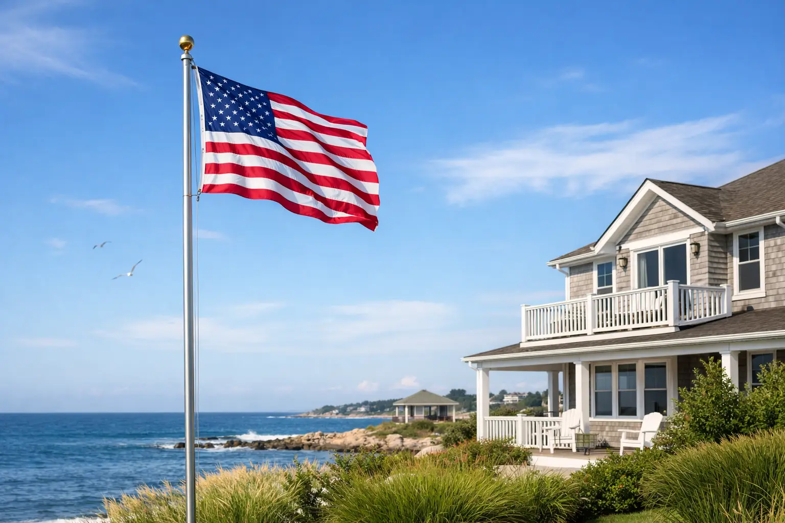 Best Flagpoles for Coastal Homes