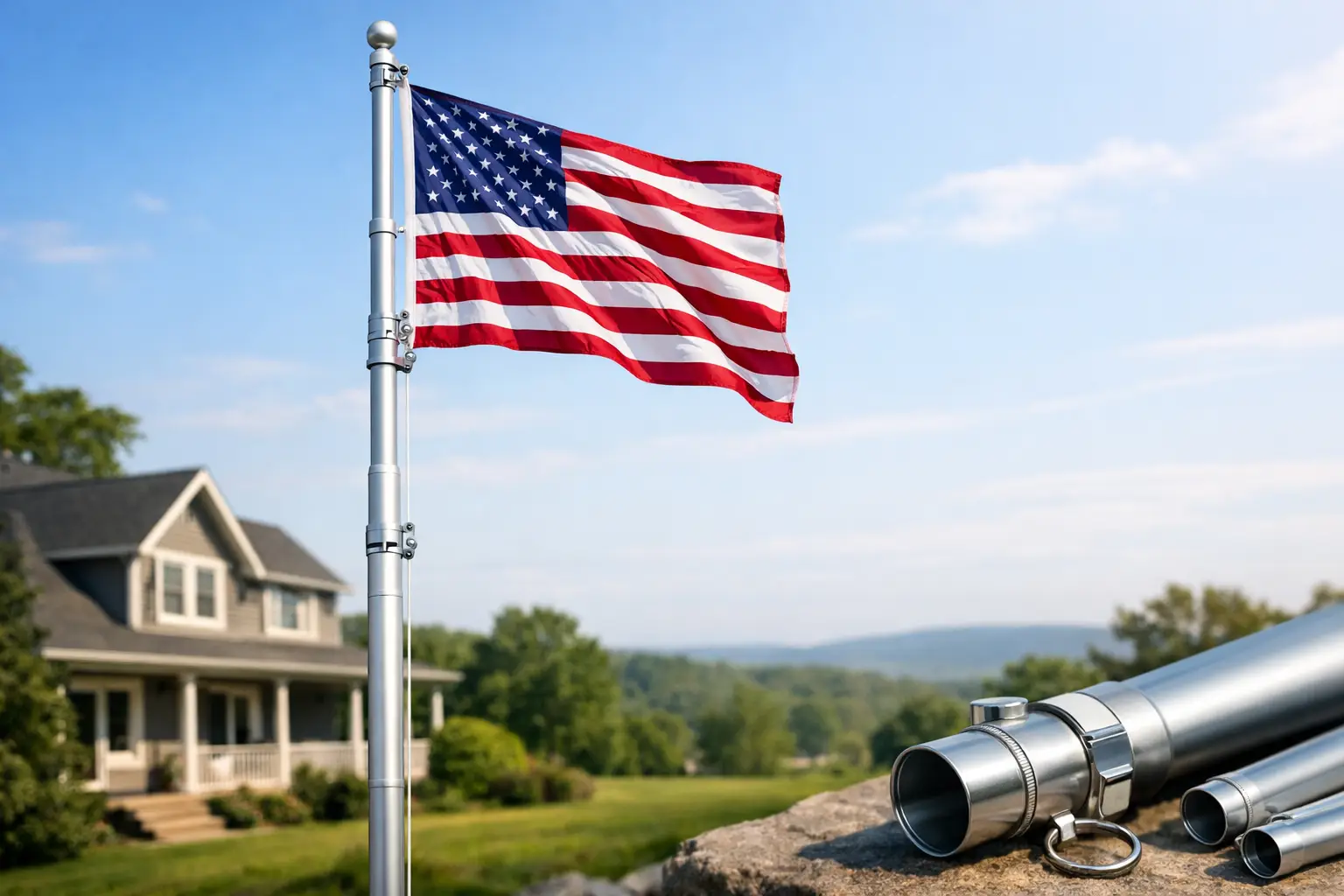 Choosing an American Made Telescoping Flagpole