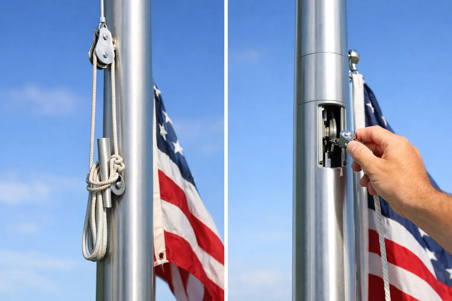External Halyard vs Internal Halyard Compared