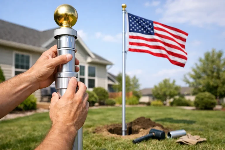 How to Install a Telescoping Flagpole
